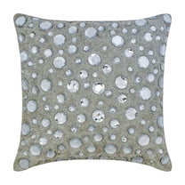Cushion Covers, White Shams, Rhinestones Crystals Sparkly Glitter Pillow Shams, 24x24 inch (60x60 cm) Pillow Shams, Silk Pillow Shams Modern, Polka Dot Pillow - Diamonds Everywhere