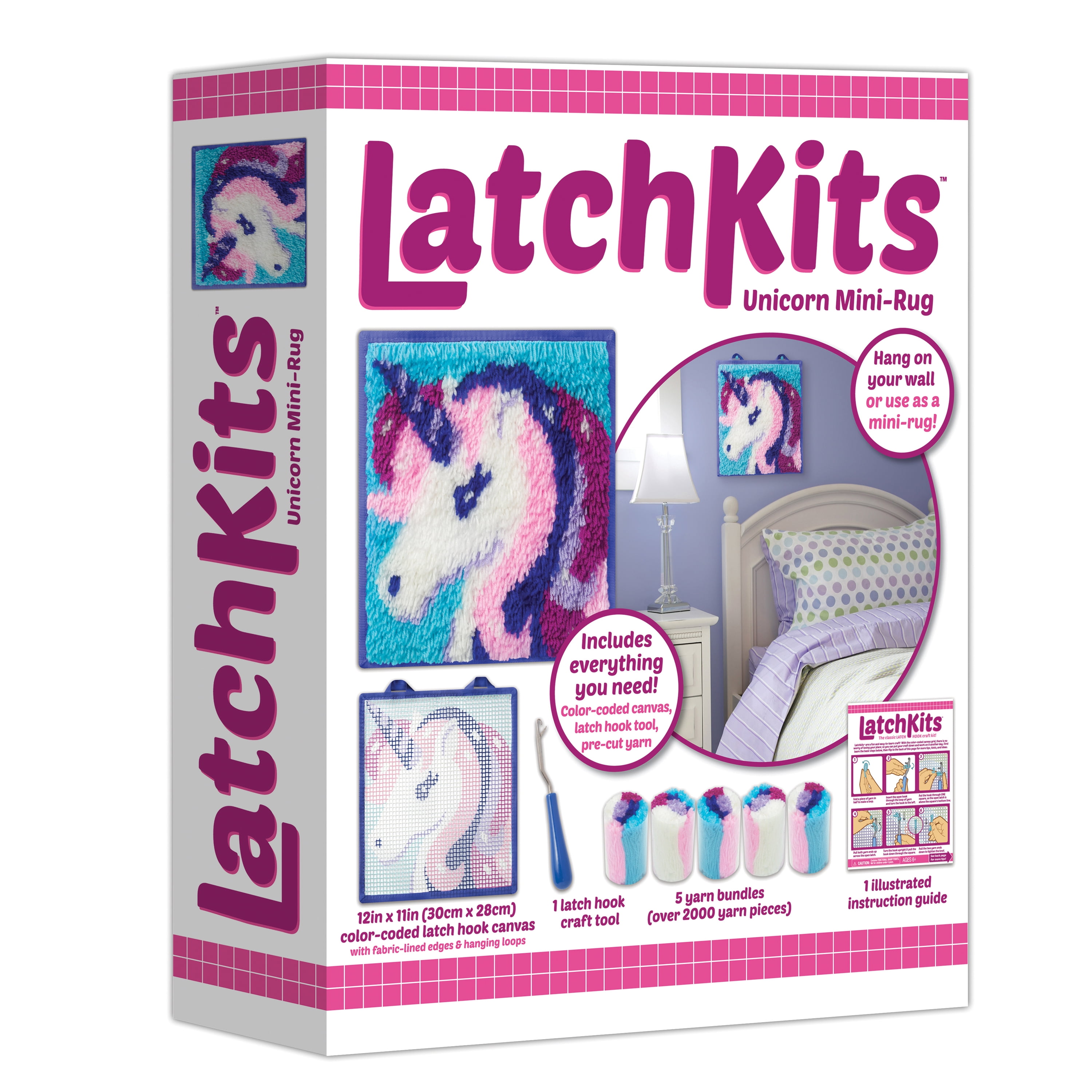 LatchKits Unicorn - Best Arts & Crafts for Ages 6 to 8