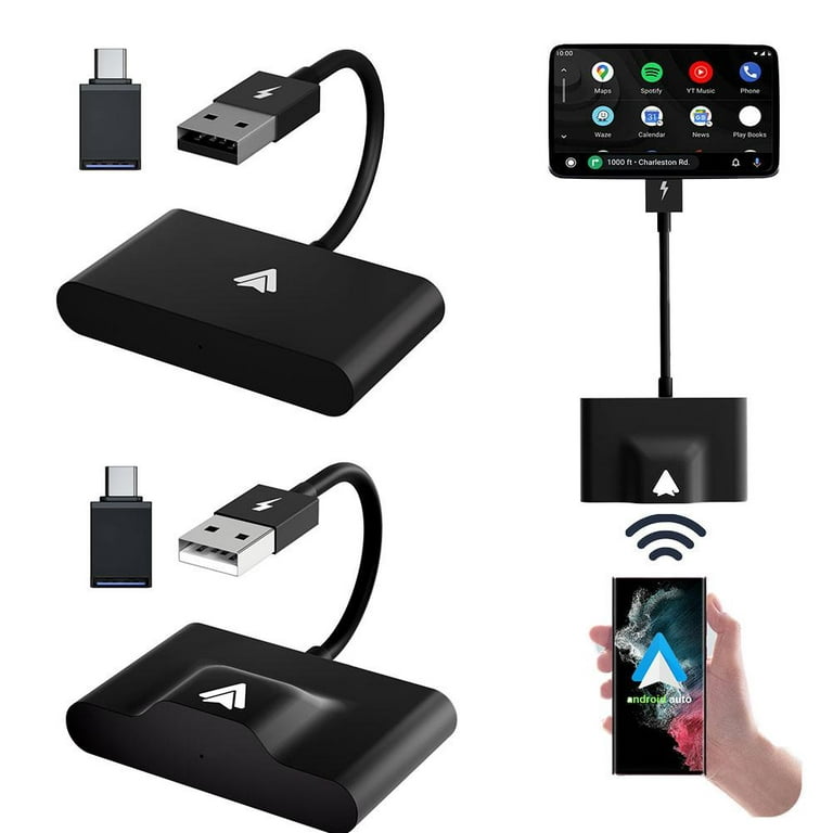 Apple CarPlay or Android Auto external USB wired or wireless dongle fo –  SYGAV