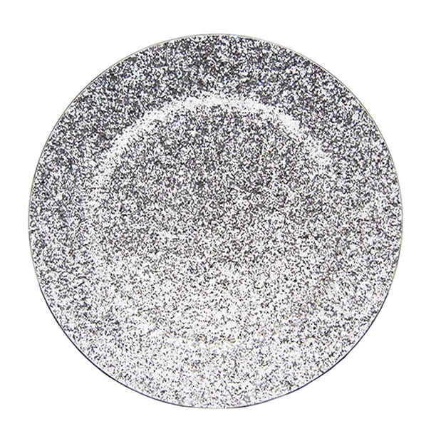 12.5" Wholesale Bulk Glitter Charger Plates,Set of 6 24 ,Gold,Rose