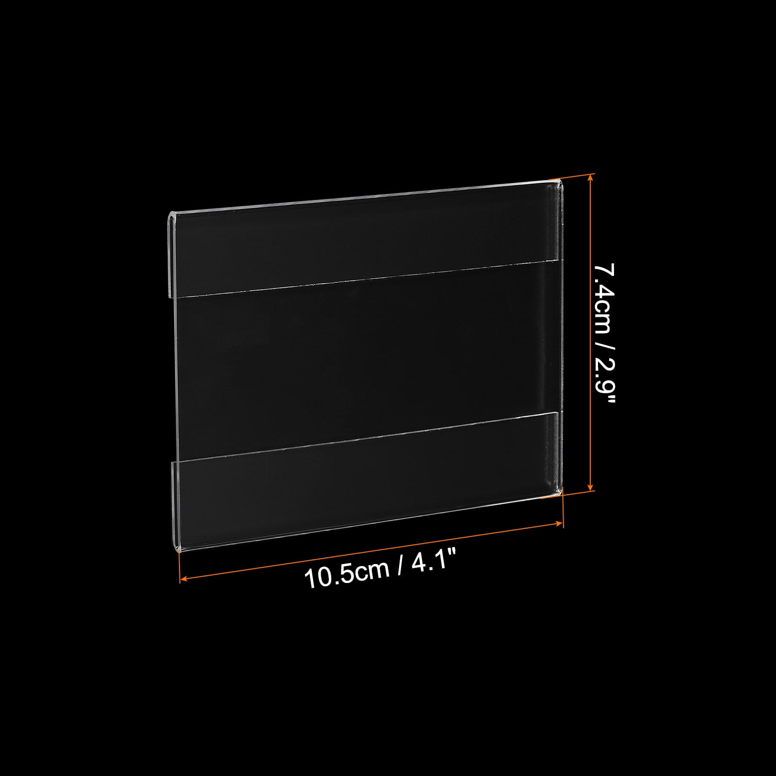 Unique Bargains Durable Adhesive Wall Mount Acrylic Sign Holder with Tape 3"x4"