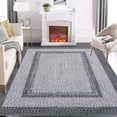 thumbnail image 1 of 2025 New Modern Braided Area Rug, 5x7(8 x 10, 9 x 12) Rugs for Bedroom Indoor Soft Washable Rug,  Low Pile Non-Slip Non-Shedding Foldable Thin Rug Carpet, for Living Room Nursery, 1 of 7