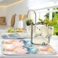 thumbnail image 5 of Blue Pink Yellow Marble Dish Drying Mat 18x24 Absorbent Microfiber Draining Rack Pad for Kitchen Counter Sink, 5 of 8