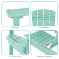 thumbnail image 3 of CHYVARY 2 Peaks Adirondack Chairs, Fire Pit Outdoor Patio Furniture,Light Green, 3 of 6
