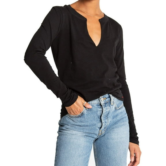 n:philanthropy Womens Wednesday Basic T-Shirt, Black, X-Small