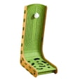 thumbnail image 1 of Árbol para gatos de fieltro para gatos de interior, rascador en forma de L, resistente al desgaste, almohadilla rascadora portátil con bola colgante verde con bola de campana, 1 of 8