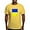 Yellow, variant on CafePress - Ukraine Paws T Shirt - Men's Classic Graphic T-Shirt