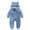 Blue, variant on ZyeKqe Winter Baby Clothes Keep Warm Fleece Thick Onesie Cute Ear Hooded Jumpsuits Newborn Boys Girls Romper Kids Coats Jackets