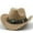 Khaki, variant on Classic British Style Kids Fedora Hat With Brim For Boys Girls Western Cowboy Party Wear Suitable Ages 4 To Years