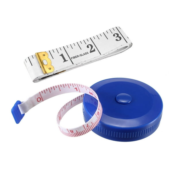 Uxcell 1.5M 60 Inch Cloth Tape Measure Retractable Measuring Tape 2 Pack