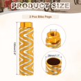 thumbnail image 2 of Uxcell Bike Pegs Fit Axles, Aluminum Alloy Anti-Skid Foot Bicycle Peg Back Seat Stands for BMX Mountain Dirt Bike Yellow, 2 of 7