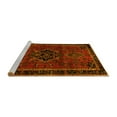 thumbnail image 2 of Ahgly Company Machine Washable Indoor Round Persian Yellow Traditional Area Rugs, 3' Round, 2 of 4