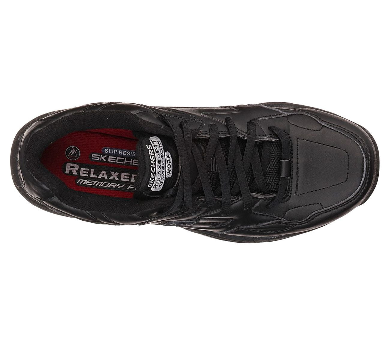 Skechers Work Women's Relaxed Fit Felton - Albie Slip Resistant Work Shoes - Wide Available
