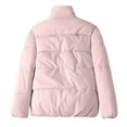 thumbnail image 4 of Homenesgenics Womens Tops under $5 Women's Loose Casual Thickened Warm Short Cotton Jacket Long Sleeved Cotton Jacket Pink S, 4 of 4