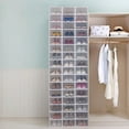 thumbnail image 2 of Hotiary Clear Plastic Shoe Boxes Stackable Storage Container Organizers, Multi-Color, 2 of 12