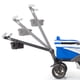 thumbnail image 3 of Gladly Family Anthem2 2-Seat All-Terrain Wagon Stroller with Easy Push and Pull, Removable XL Canopies, and Sturdy, Safe Folding for Storage and Transport, Electric Silver, 3 of 5