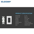 thumbnail image 6 of ELEGRP USB Outlets Receptacles, USB C Wall Outlet, 25W 5.0 Amp High Speed Charging USB Electrical Outlet, 15 Amp Tamper-Resistant Outlet with USB C Ports, UL Listed, Wall Plate Included, 6 of 8