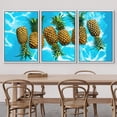 thumbnail image 3 of wall26 Framed Canvas Print Wall Art Set Pineapples Floating in The Summer Pool Fruit Food Photography Realism Rustic Landscape Colorful Ultra for Living Room, Bedroom, Office - 24"x36"x3 WH, 3 of 5