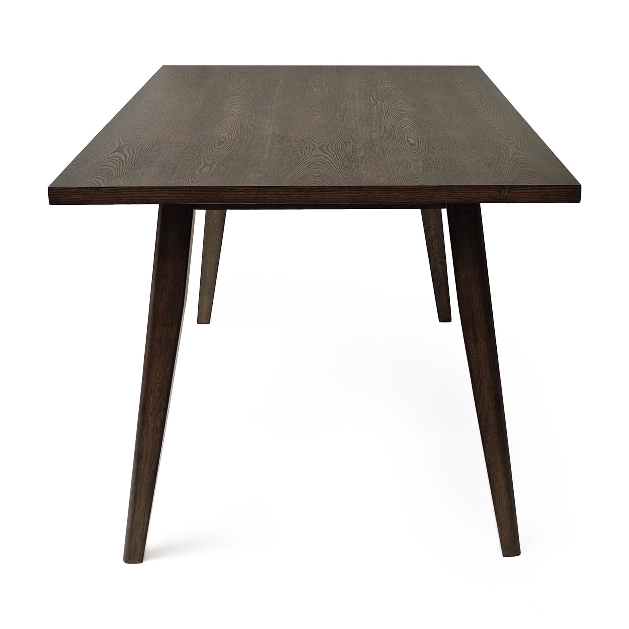 Neros Tapper Legged Rubberwood Dining Table, Brown