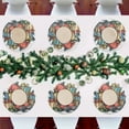thumbnail image 7 of Ryvnso Santa Claus Gift Round Plate Mats Dining Table Placemat Set of 4 for Holiday Decoration, 7 of 7
