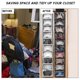 thumbnail image 5 of Perchero de 10 estantes para sombreros, organizador para gorras de béisbol, estante de exhibición, armario, organizador de sombreros para colgar con cubierta antipolvo, soporte para gorras, estante de, 5 of 10
