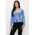 thumbnail image 1 of Long Sleeve Ruffle Zip-up Jacket, 1 of 1