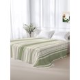 thumbnail image 5 of Queen Flat Sheet Only Rustic Sage Green Stripe on Linen Soft Microfiber Cooling Bedding Sheets Minimalist Line Texture Flat Bed Sheet for Hotel,Home Decor, 5 of 7