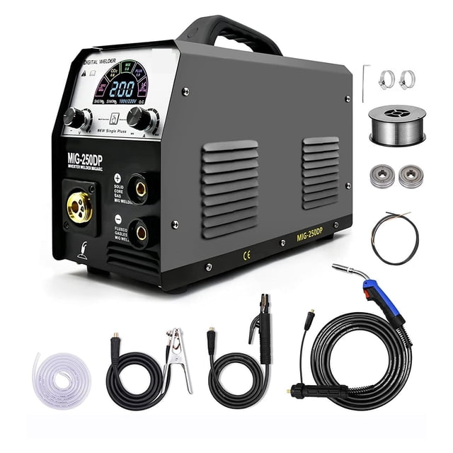 Mig Welders Pulse,Mig Aluminum Gas Gasless Mig,4 In 1 Semi-automatic Welding Machine , Mild Steel