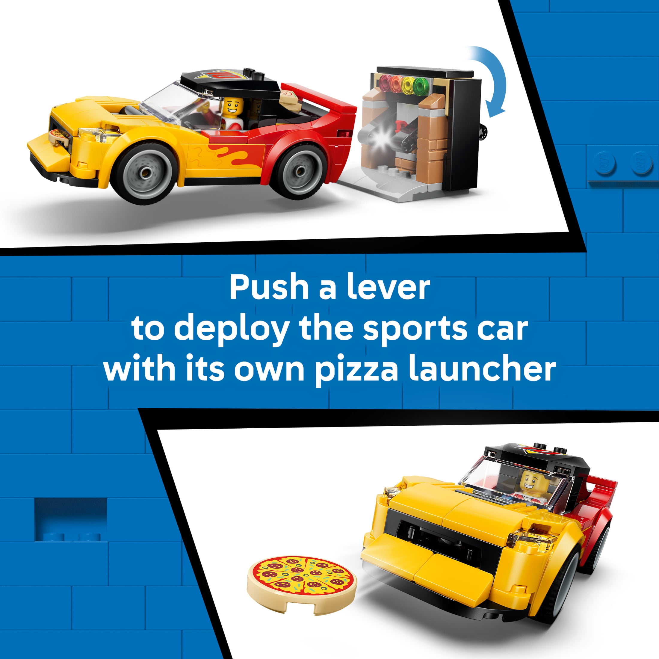LEGO City Pizza Delivery Experience with Vehicles - Building Toy for Boys & Girls, Ages 6+ - Toy Car & Truck for Kids - Gift for Birthdays - 60496