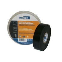 Shurtape Professional-Grade Electrical Tape [UL-Listed] (EV-077): 3/4 in. x 66 ft. (Black)