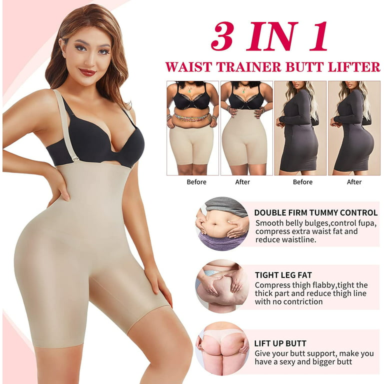 Joyshaper Shapewear Shorts for Women High Waist Tummy Control Body Shaper  Butt Lift Panties Thigh Slimming Fajas Postpartum(Beige-3X) 