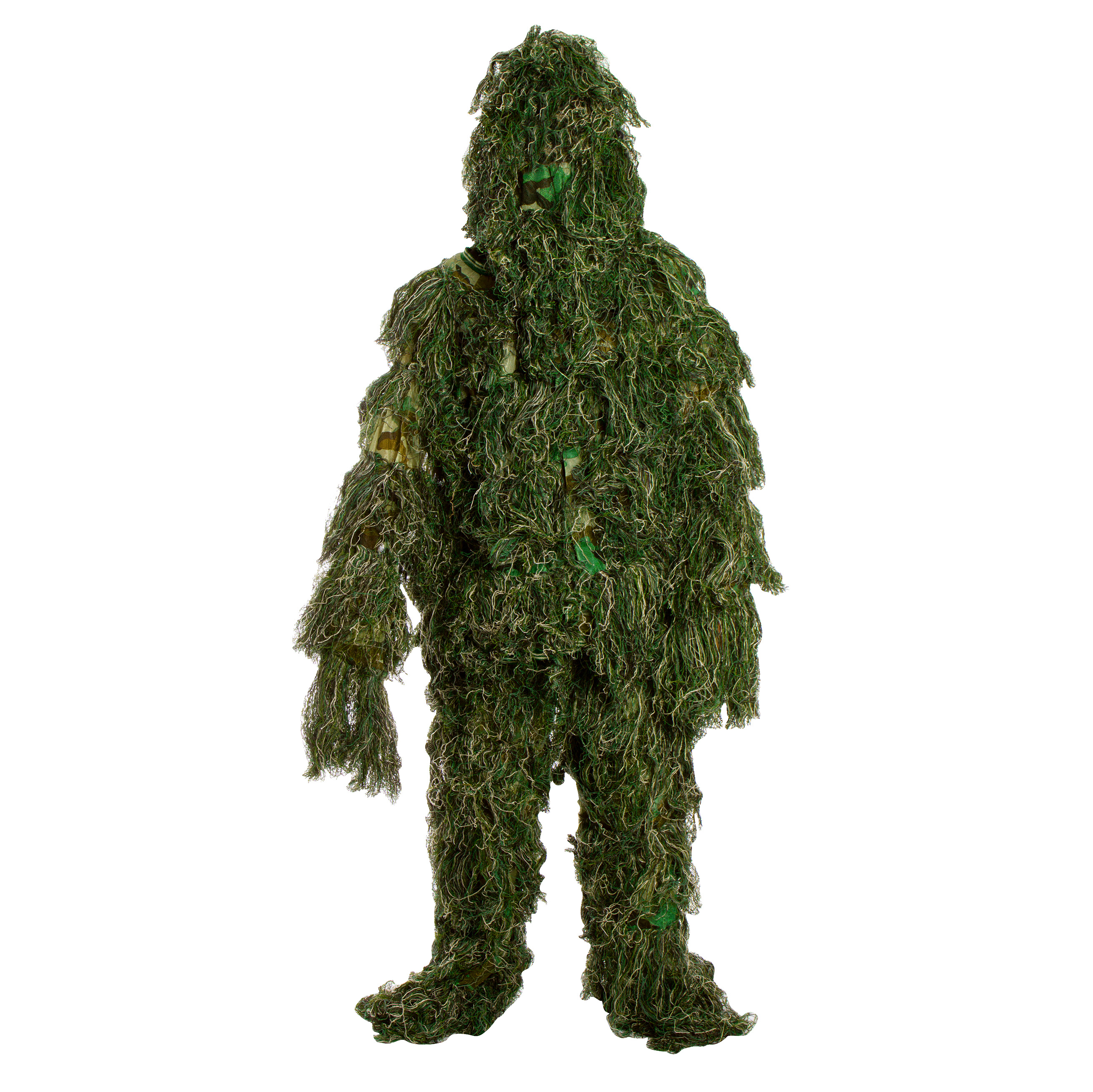 Ghillie Suit 3 Piece Set - Woodland and Forest Design - One Size Fits Most Adults M-XXL By Modern Warrior