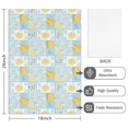 thumbnail image 2 of 2 Pcs Pioneer Flower Floral Print Pattern Kitchen Towels, Funny Microfiber Dish Towel Set, 18" X 26" Tea Towels, 2 of 6