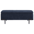 thumbnail image 3 of Bouclair Banc Ottoman Bleu Marine avec Rangement, 3 of 6