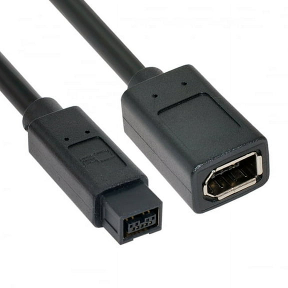 FVH IEEE 1394 6Pin Female to 1394b 9Pin Male Firewire 400 to 800 Cable 20cm
