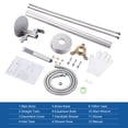 thumbnail image 4 of Wowow Single-Handle Floor Mount Freestanding Tub Faucet with Hand Shower and Waterfall Spout in Brushed Nickel, 4 of 7