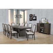 Sunset Trading Cali 10-Piece 96 Rectangular Extendable Wood Dining Set in Brown