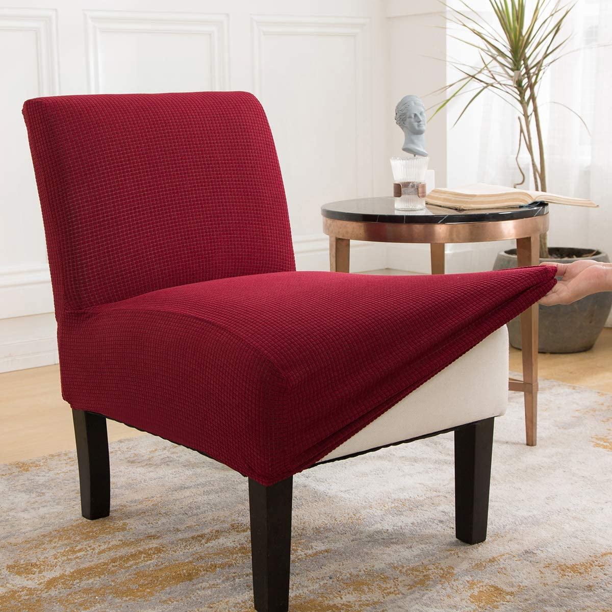 Slipcover armless accent chair new arrivals
