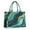 Teal Gold Marble, variant on Large Capacity Tote Bag,Blue Marble Gold Wave Pattern Handbag Fashion Luxury Tote Bag,15.7"x13"x 5.1" Inches,Laptop Compatible
