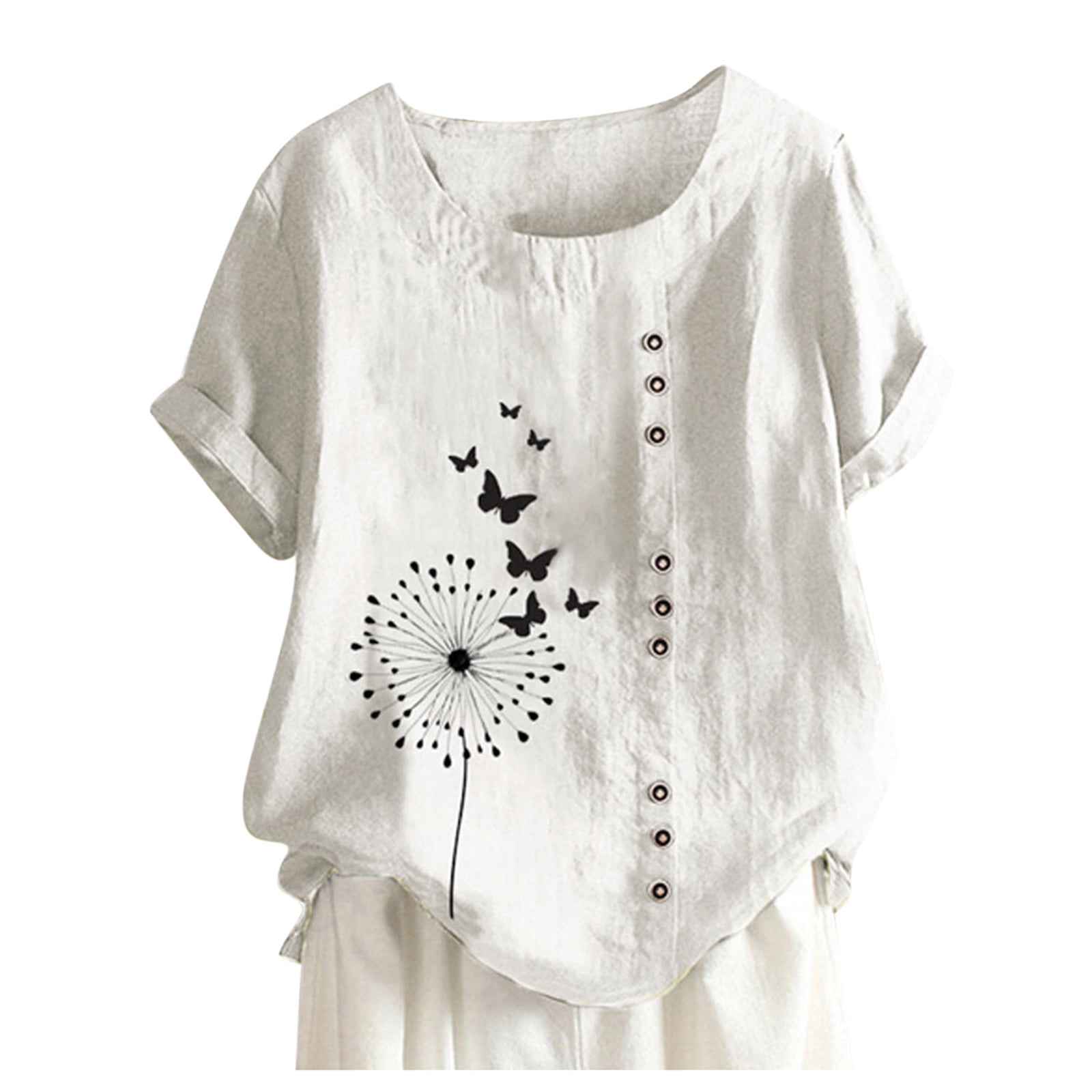 Womens White Dressy Tops