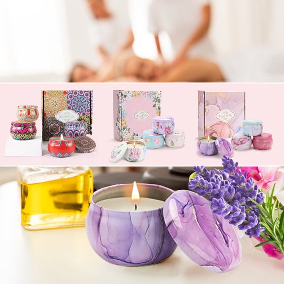 Scented Candles Gift Set For Women, Aromatherapy Candles For Home Scented 4 Pack, 140 Hours Long Lasting, Womens Gifts For Christmas, Birthday, Valentines Day for Couples