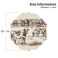 thumbnail image 3 of Balery 4 Pcs Cows On The Farmleather Coasters Set, Drink Table Cup Coasters For Living Room Kitchen Coffee Decor, 3 of 9