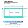 thumbnail image 4 of License Plate Frame With Screw Caps 2 Pack Car Plate Frame Front And Rear Rust-Proof Universal Car Tag Holder Teal, 4 of 8