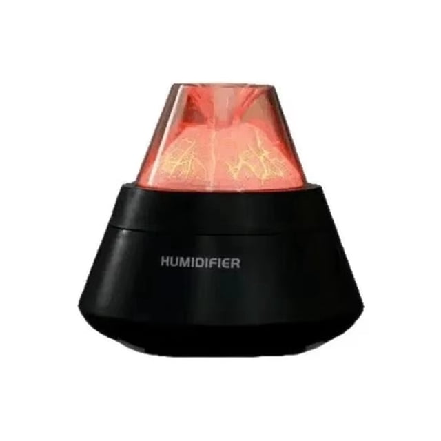 Difusor de Fragancia Volcánica, Humidificador Ultrasónico, Difusor de Aroma con Llama para el Hogar, Luz LED, Difusor de Aceites Esenciales, Regalo A
