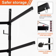 Kayak Stand & Storage Rack,Kayak Storage Rack with Wheels, Indoor & Outdoor Freestanding Storage for 3 Kayak,Easy Transport & Organization
