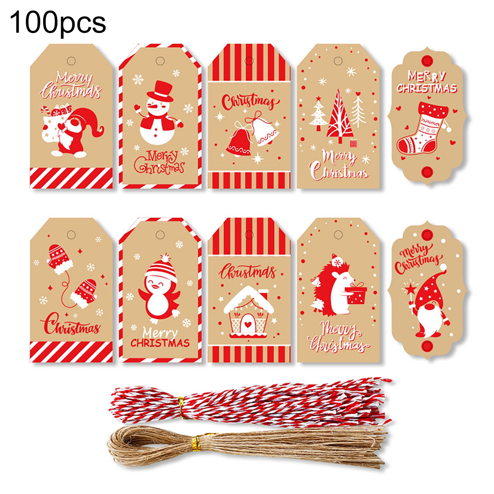 Happy date 100Pcs/Set Christmas Tags, Christmas Tags for Gifts, Brown Kraft Paper Labels Christmas Gift Tags with String for Xmas Holiday Present Happy date 100Pcs/Set Christmas Tags, Christmas Tags for Gifts, Brown Kraft Paper Labels Christmas Gift Tags with String for Xmas Holiday Present