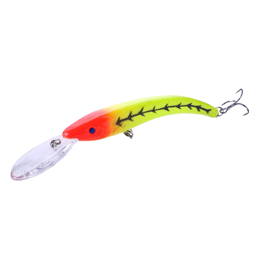 HENGJIA Minnow Bass Fishing Lures, Jerkbait Lure Set Hard Baits Crankbait for Catfish Walleye Trout Fishing Bait 10Pcs/kit,6.1‘’ 0.57oz