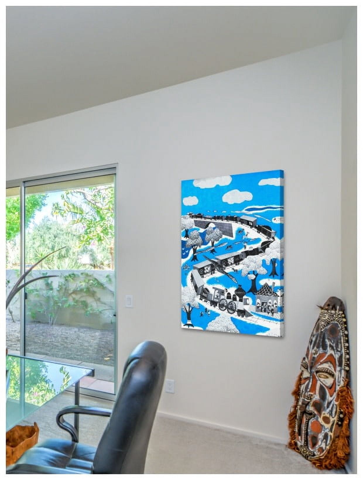 Marmont Hill "Circus Train" by Curtis Painting Print on Canvas