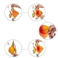 thumbnail image 4 of Coofit 3PCS Hanging Honeycomb Decorative Fish Shape Hanging Ornament Hanging Decor, 4 of 9
