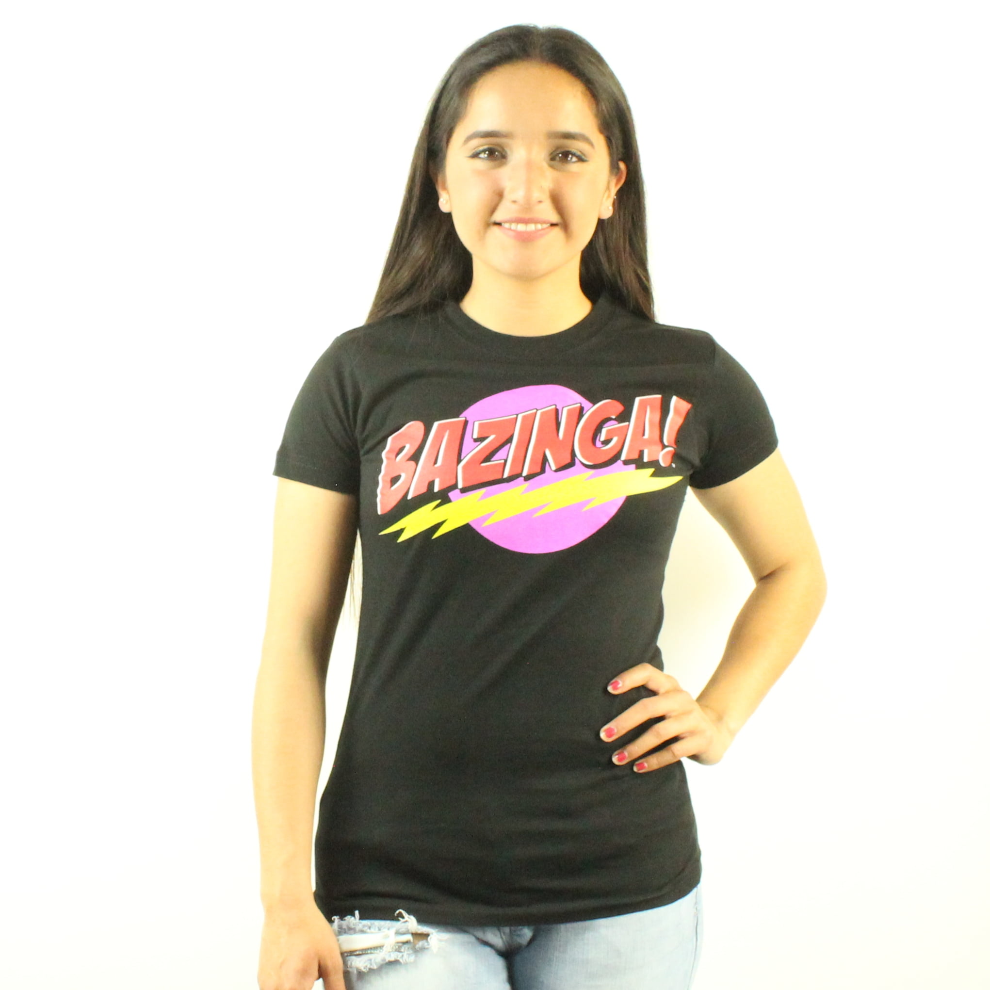 Big Bang Theory Inspired Womans Ladies Girl Bazinga Sheldon Gift Present T Shirt 